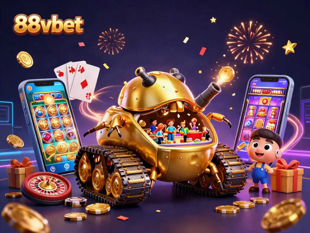 Engage with the 88vbet experience featuring a vibrant 3D casino scene with rich dynamics.