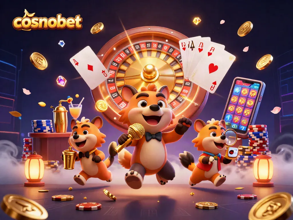 Join the fun at Cosmobet's comedy casino with lively performances and vibrant gaming!