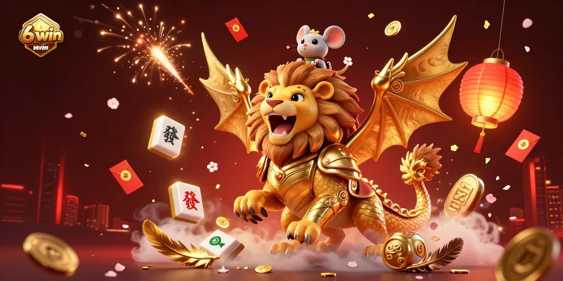 Experience the excitement of 68win with a dynamic 3D illustration capturing the essence of casino games.