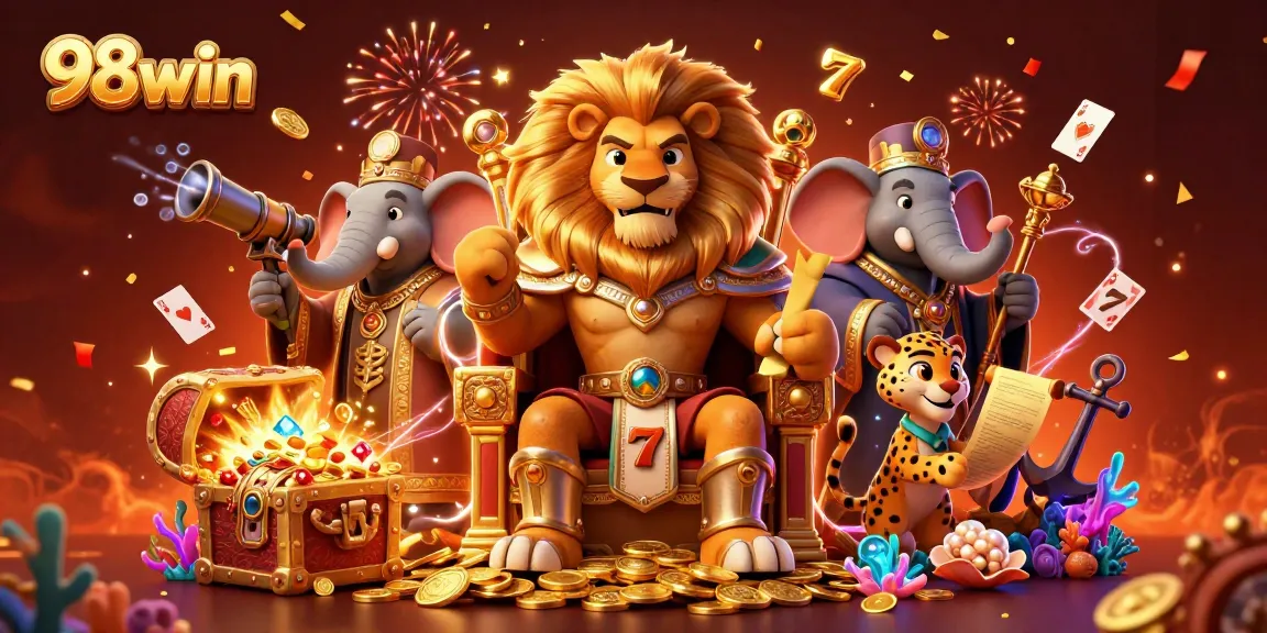 Win big with 98win's vibrant slot games, resplendent characters, and festive casino energy.