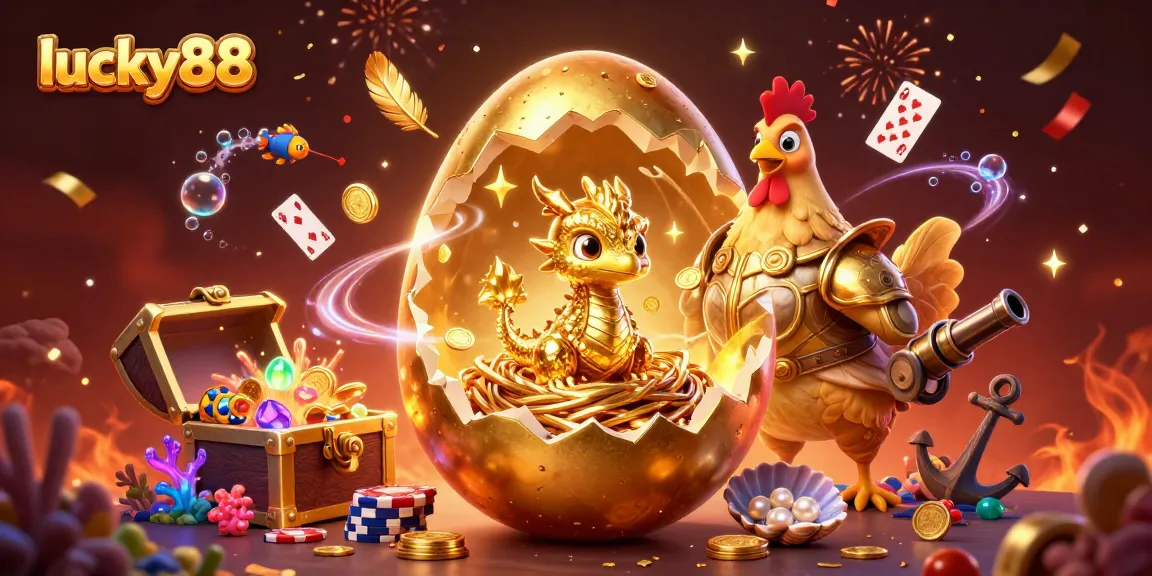 Experience the winning excitement of lucky88 with a dazzling dragon and casino treasures!