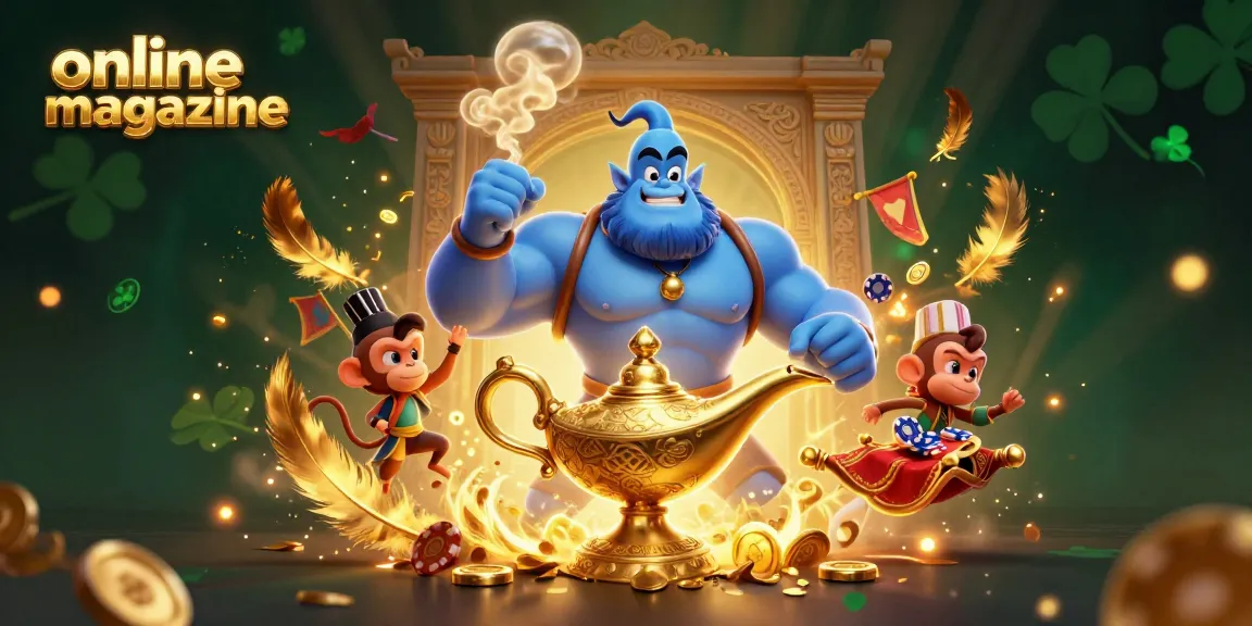Experience thrilling gameplay and vibrant visuals in this online magazine's captivating casino illustration.